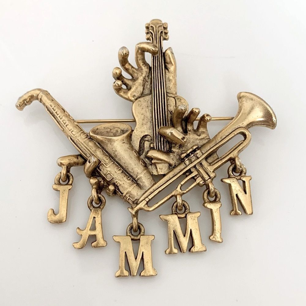 Vintage Jammin Musical Jazz Brooch